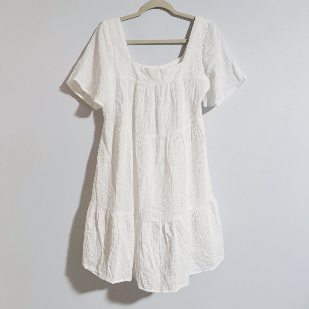 Rails - White Valentina Short Sleeve Dress